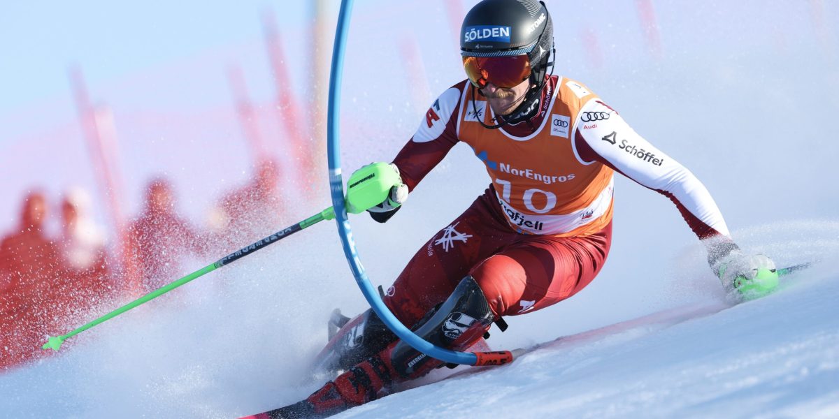 HAFJELL,NORWAY,16.MAR.25 - ALPINE SKIING - FIS World Cup, slalom, men. Image shows Fabio Gstrein (AUT). Photo: GEPA pictures/ Wolfgang Grebien